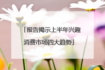 报告揭示上半年兴趣消费市场四大趋势
