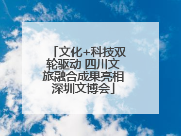 文化+科技双轮驱动 四川文旅融合成果亮相深圳文博会