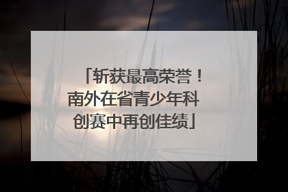 斩获最高荣誉！南外在省青少年科创赛中再创佳绩