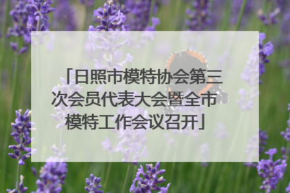日照市模特协会第三次会员代表大会暨全市模特工作会议召开