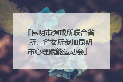 昆明市强戒所联合省一所、省女所参加昆明市心理赋能运动会