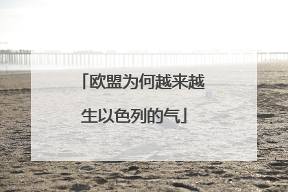 欧盟为何越来越生以色列的气