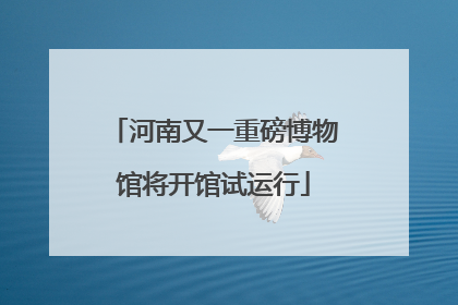 河南又一重磅博物馆将开馆试运行