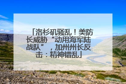 洛杉矶骚乱！美防长威胁“动用海军陆战队”，加州州长反击：精神错乱
