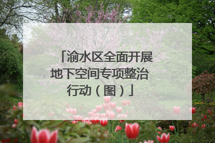 渝水区全面开展地下空间专项整治行动（图）