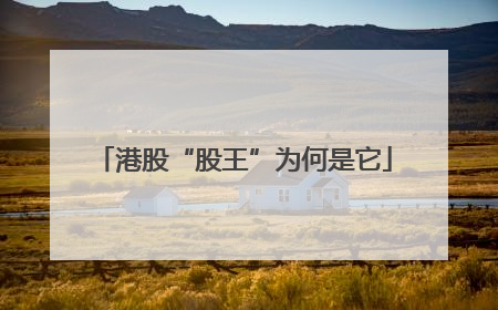 港股“股王”为何是它