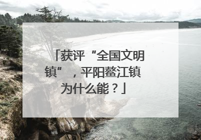 获评“全国文明镇”，平阳鳌江镇为什么能？