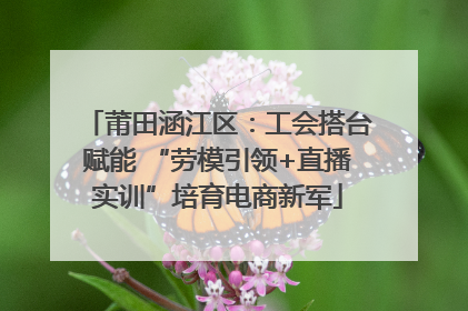 莆田涵江区：工会搭台赋能 “劳模引领+直播实训”培育电商新军