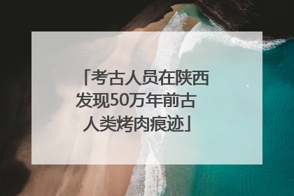 考古人员在陕西发现50万年前古人类烤肉痕迹