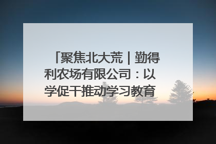 聚焦北大荒｜勤得利农场有限公司：以学促干推动学习教育“升温提速”