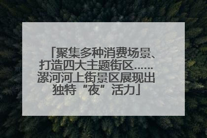 聚集多种消费场景、打造四大主题街区……漯河河上街景区展现出独特“夜”活力