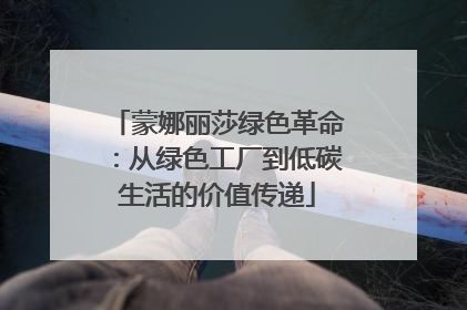蒙娜丽莎绿色革命：从绿色工厂到低碳生活的价值传递