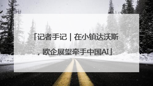 记者手记｜在小镇达沃斯，欧企展望牵手中国AI