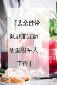 裴金佳带队赴浙江调研退役军人工作