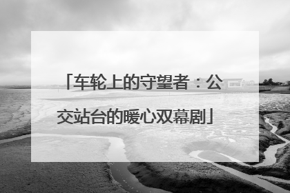 车轮上的守望者：公交站台的暖心双幕剧