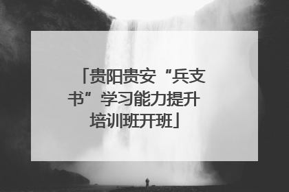 贵阳贵安“兵支书”学习能力提升培训班开班