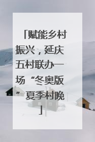 赋能乡村振兴，延庆五村联办一场“冬奥版”夏季村晚