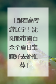 跟着高考游辽宁！沈阳都市圈百余个夏日宝藏好去处推荐