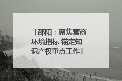 邵阳：聚焦营商环境指标 锚定知识产权重点工作