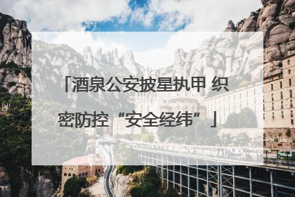 酒泉公安披星执甲 织密防控“安全经纬”