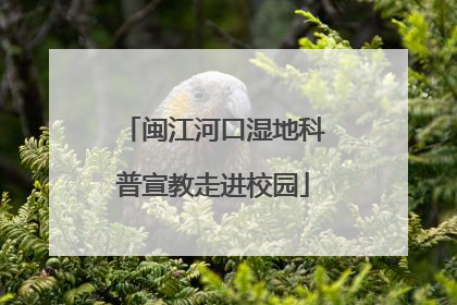 闽江河口湿地科普宣教走进校园