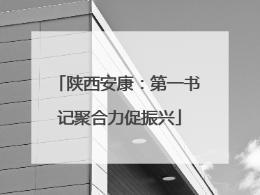 陕西安康：第一书记聚合力促振兴