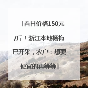 首日价格150元/斤！浙江本地杨梅已开采，农户：想要便宜的再等等
