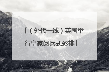 （外代一线）英国举行皇家阅兵式彩排