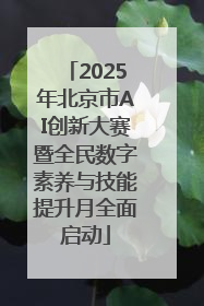 2025年北京市AI创新大赛暨全民数字素养与技能提升月全面启动