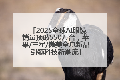 2025全球AI眼镜销量预破550万台，苹果/三星/微美全息新品引领科技新潮流