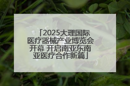 2025大理国际医疗器械产业博览会开幕 开启南亚东南亚医疗合作新篇