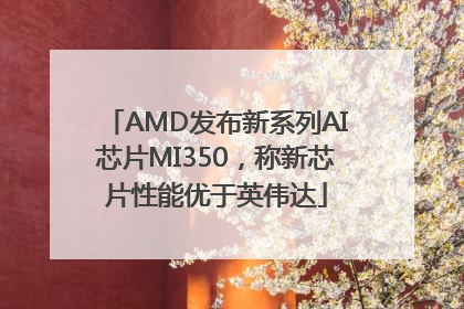 AMD发布新系列AI芯片MI350，称新芯片性能优于英伟达