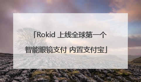 Rokid 上线全球第一个智能眼镜支付 内置支付宝